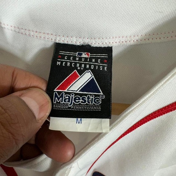 Boston Red Sox 2013 World Series Fall Classic white baseball jersey Men's Size M - Picture 5 of 8